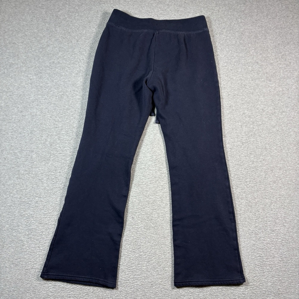 Hollister Sweatpants Womens Small Short Navy Blue Flare Leg Low Rise Y2K - Picture 3 of 7